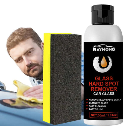 Tohuu Car Glass Polishing Compound Glass Coat Paint Protection 50ml Ceramic Coating Windshield Hydrophobic Protection For Glass With Sponge Car Exterior Restorer Waterless Car Wash. competent