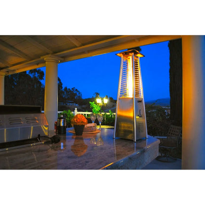 AZ Patio Heaters Tabletop Quartz Glass Tube Liquid Propane heater, Stainless