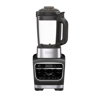 Ninja Foody Cold & Hot Cook Hot Soups, Sauces and Dips Blender with 1400 Peak Watts to Crush Frozen Drinks & Smoothies Nonstick Glass Pitcher (HB152), 64 oz, Black