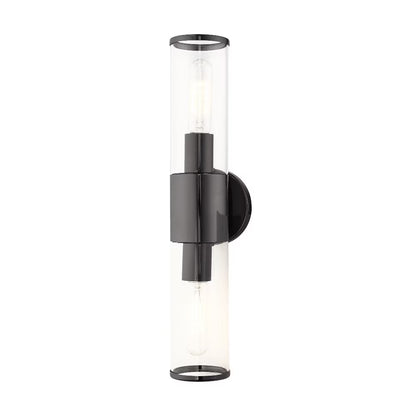 Livex Lighting Banca 2-Light Metal & Glass ADA Vanity Sconce in Polished Chrome