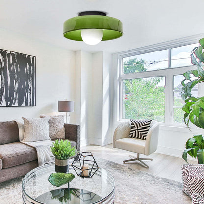 Arturesthome Modern Glass Semi Flush Mount Ceiling Light Fixture