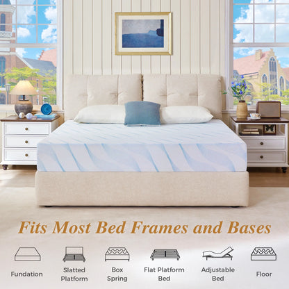 Sailvan Memory Foam Mattress in a Box ,10 Inch Full size Mattress,Medium Firm, Zoned Pressure Relief, Fiberglass free,Certified Safe Foams & Fabric