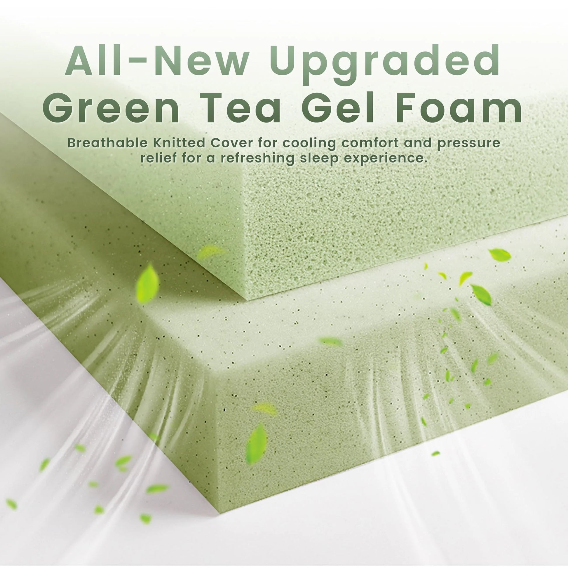 5 Inch Gel Memory Foam Mattress in a Box, Fiberglass Free, Medium Firm Pressure Relief for Cooler Sleep Supportive, Comfortable and Supportive, White