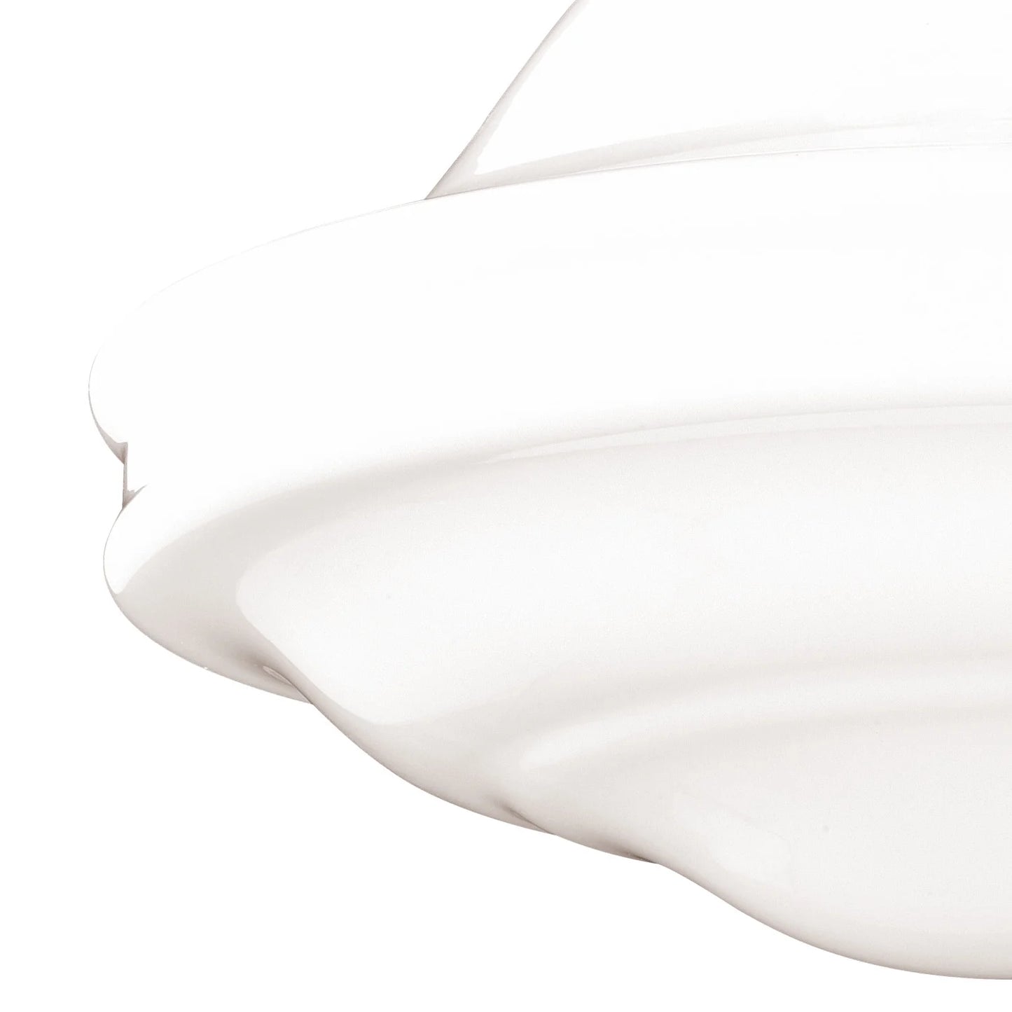 Huntley 12-in W Satin Nickel Farmhouse Schoolhouse Semi Flush Mount Ceiling Light White Glass
