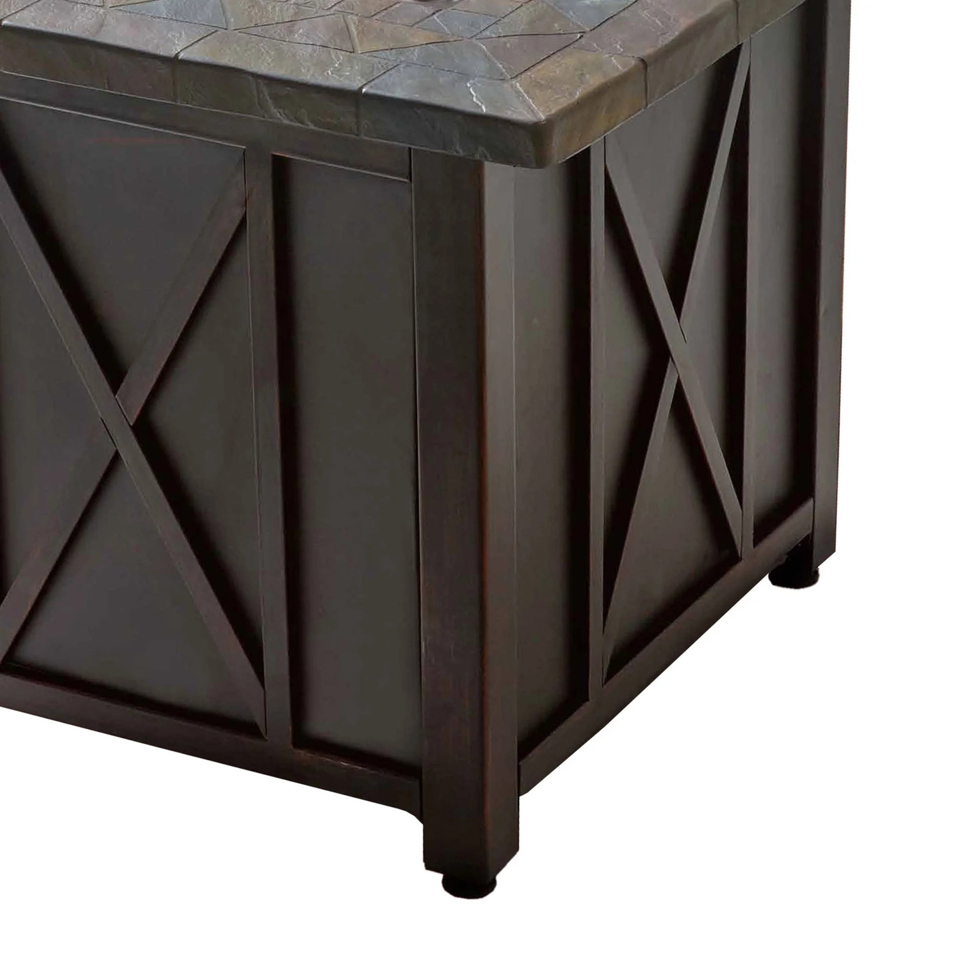 Endless Summer 30,000 BTU LP Gas Outdoor Fire Pit, Blue Fire Glass, Bronze