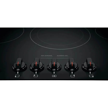 Frigidaire FGEC3648UB 36 Gallery Series Electric Cooktop, 5 Elements Ceramic Glass Cooktop Hot Surface Indicator, in Black