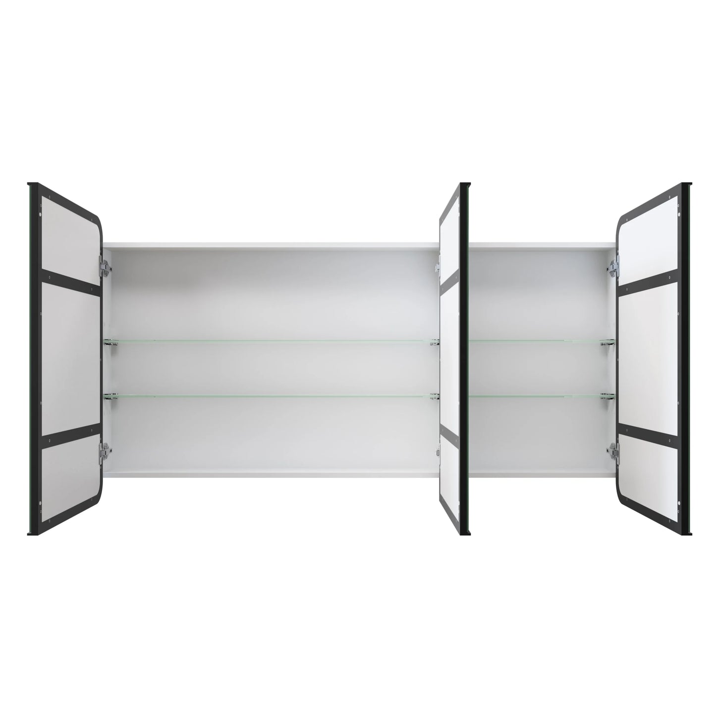 Glass Warehouse Stainless Steel Square Medicine Cabinet Satin Brass