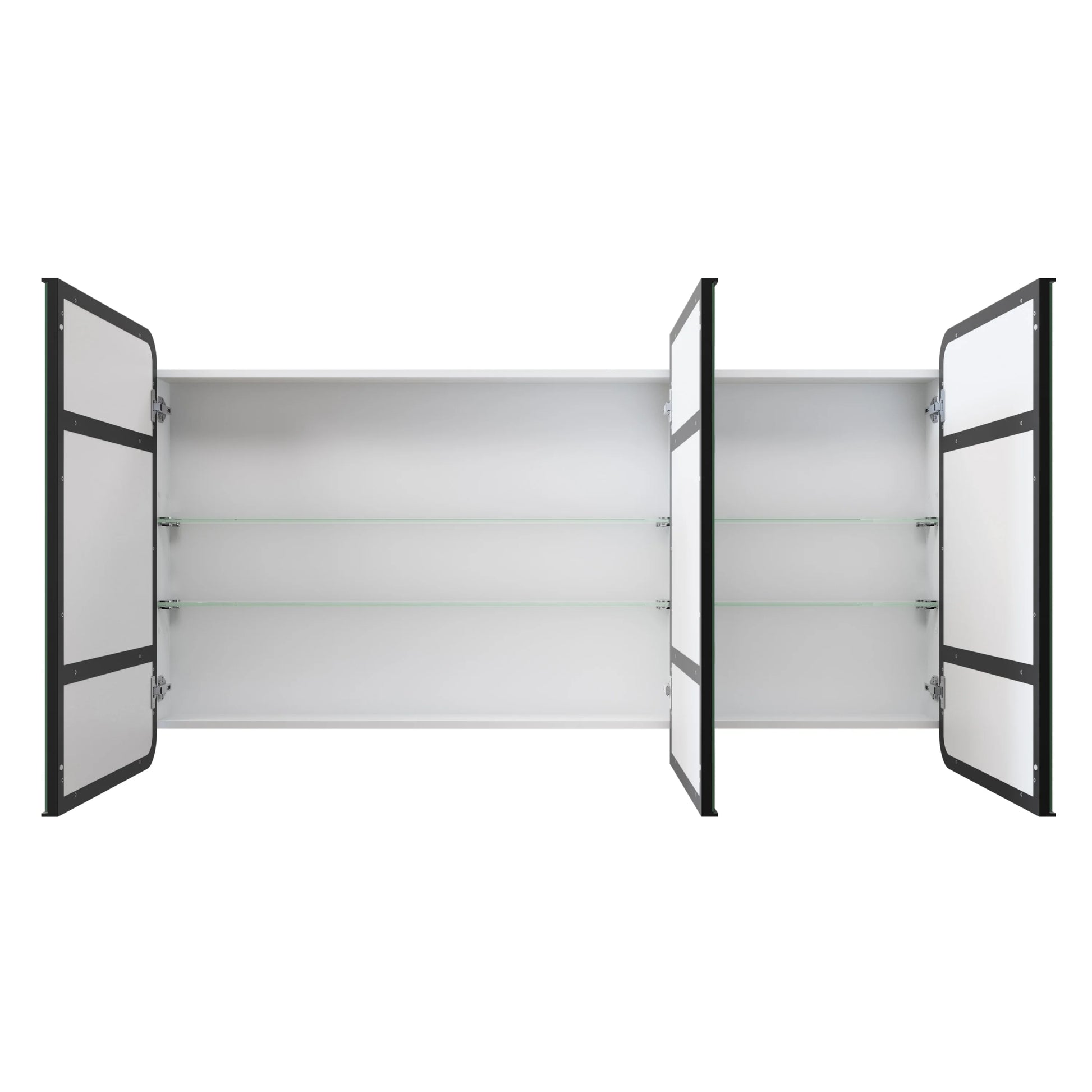 Glass Warehouse Stainless Steel Square Medicine Cabinet Satin Brass