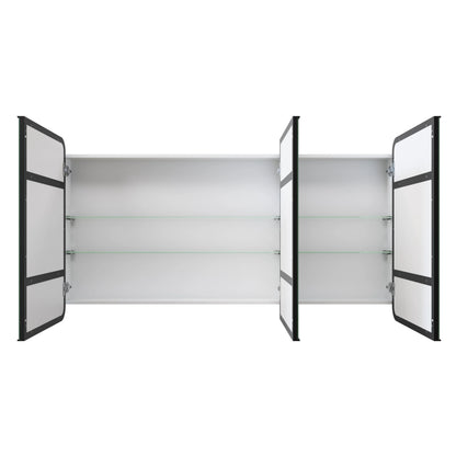 Glass Warehouse Stainless Steel Square Medicine Cabinet Satin Brass