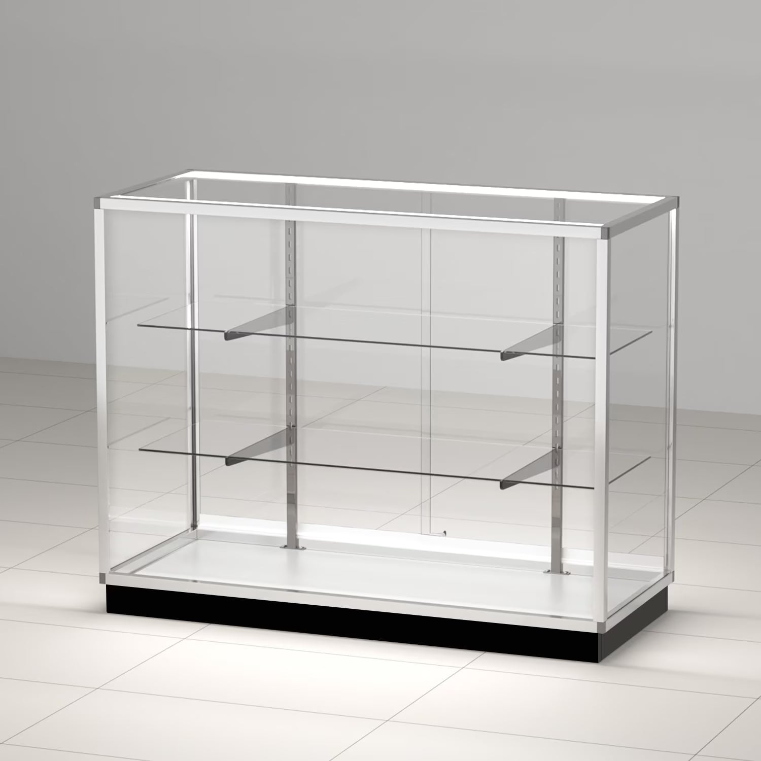 48° D * 20° W * 38° H - full vision glass display case