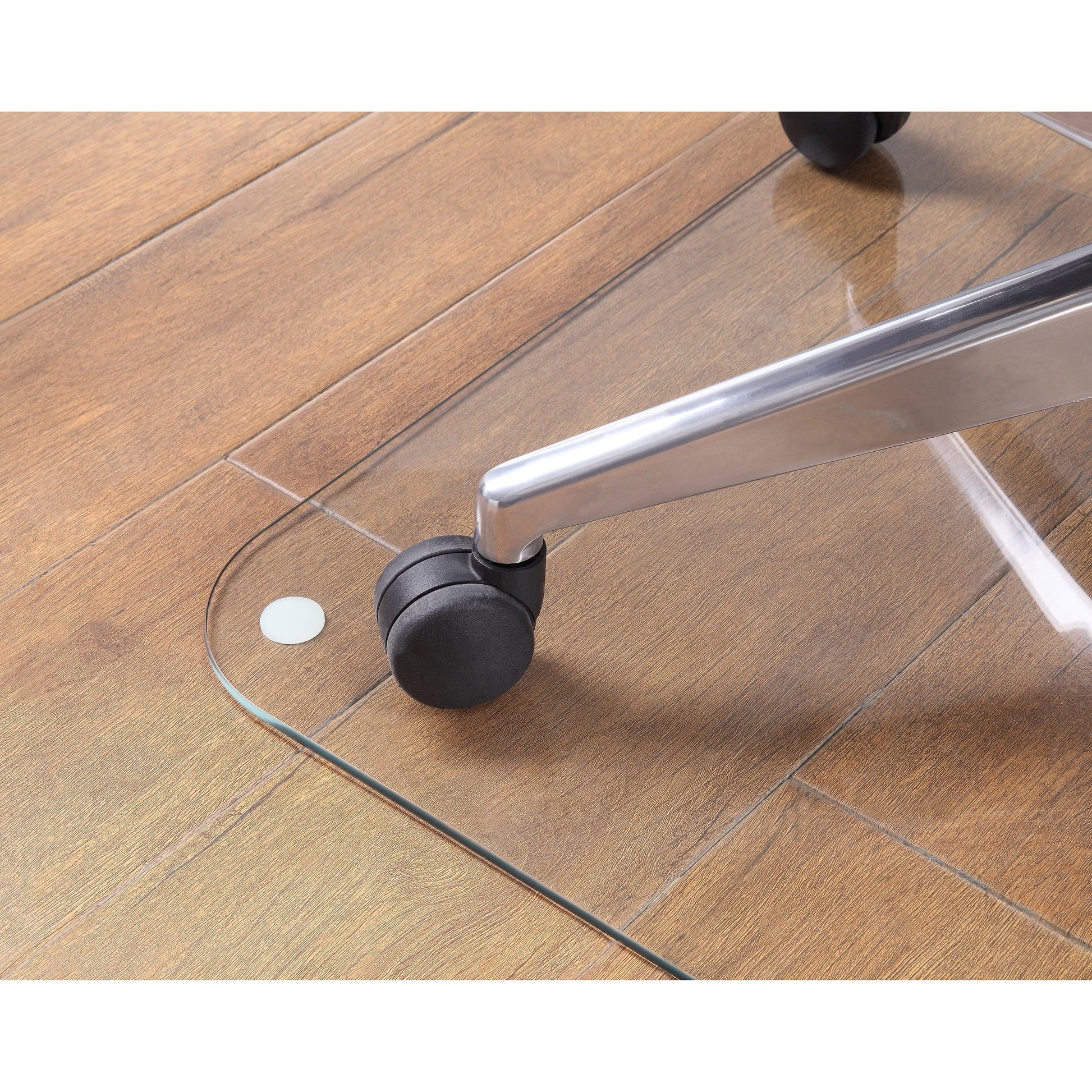 Lorell Chairmat Tempered Glass 46"Wx36"Lx1/4"H Clear 82833