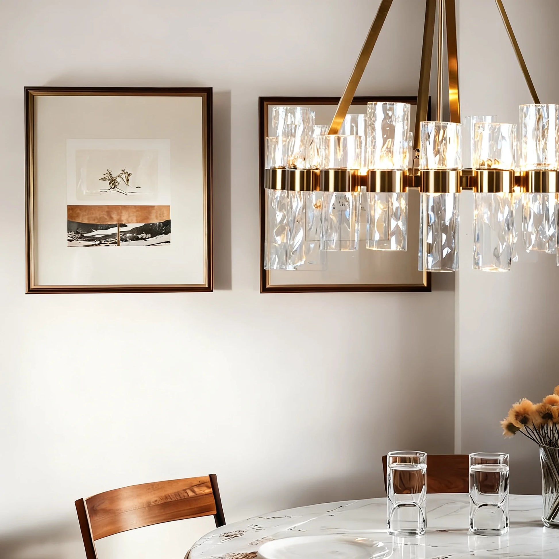 Industrial Style Recycled Tube Glass Chandelier , Dinning Room Chandelier , Living Room Chandlier