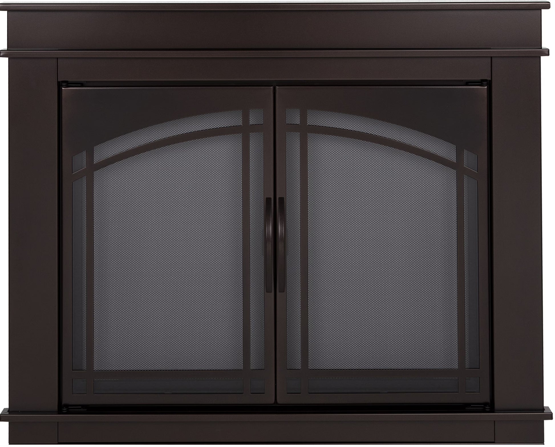 Pleasant Hearth Fenwick Glass Firescreen Oil Rubbed Bronze - Medium