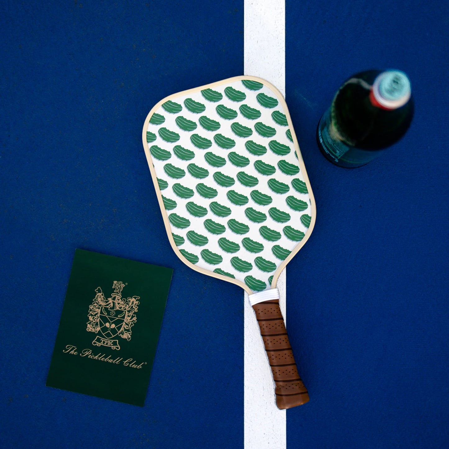 The Pickleball Club - Exclusive, Signature, Pickleball Paddle | Fiberglass Surface with High Grit & Spin | Composite Honeycomb Core, Lightweight | Extended Handle, Pickleball & Travel Bag