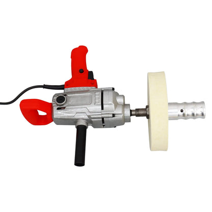 PreAsion Glass Scratch Removal Machine Glass Wool Felt Polisher Buffing Wheel for Glass Remove Scratches 220V