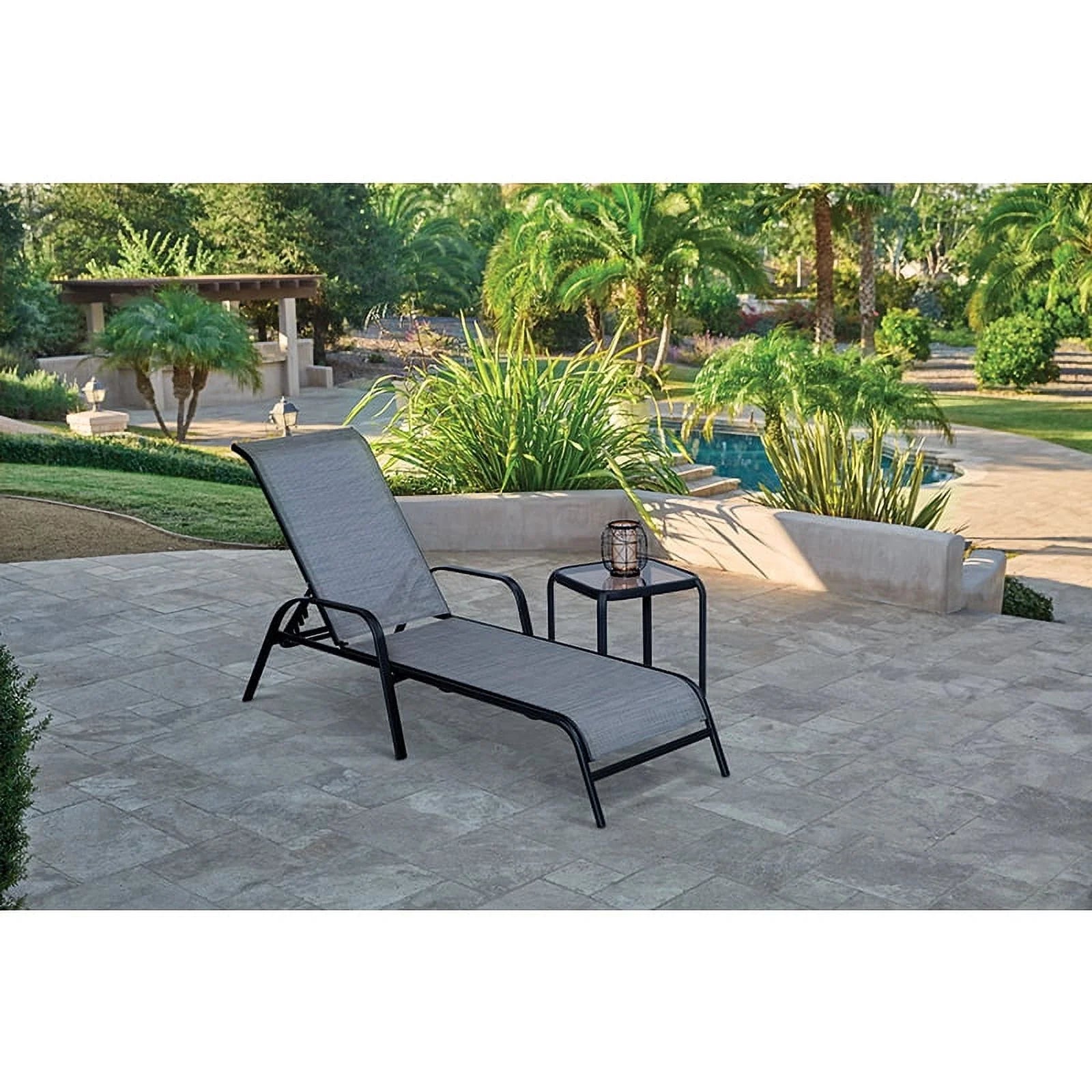 Living Accents 8048142 16 in. Roscoe Square Black Glass Side Table, Pack of 6