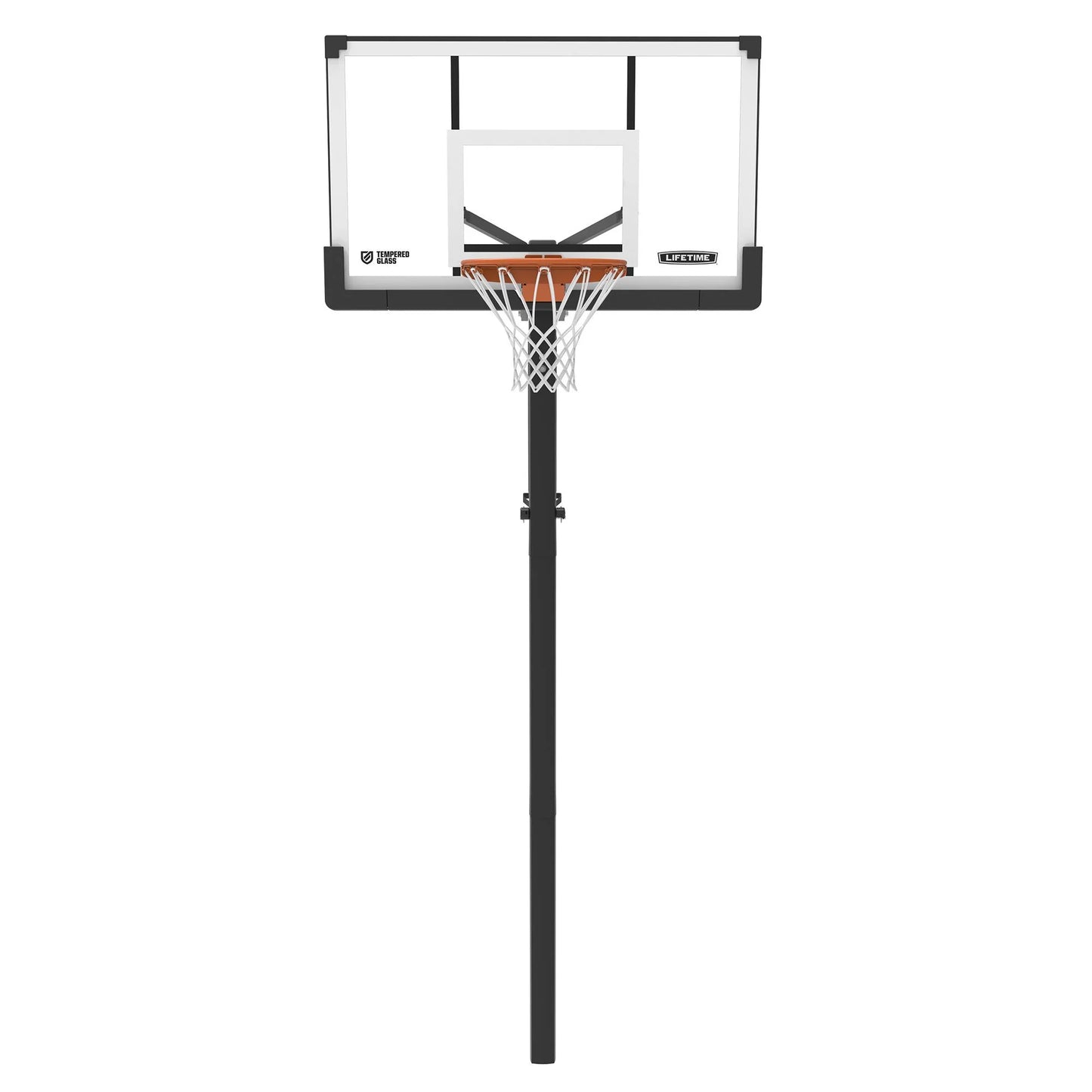 Lifetime 54-Inch Tempered Glass Adjustable In-Ground Basketball Hoop