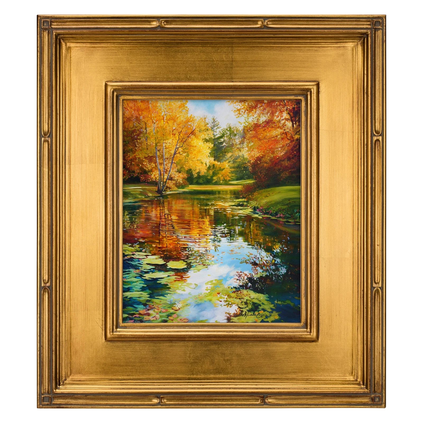 Creative Mark Museum Plein Aire Ornate Picture Frame - 11x14" - Gold Leaf - Pack of 2, High-End Antique Style Frames - Open Back with No Glass or Backing