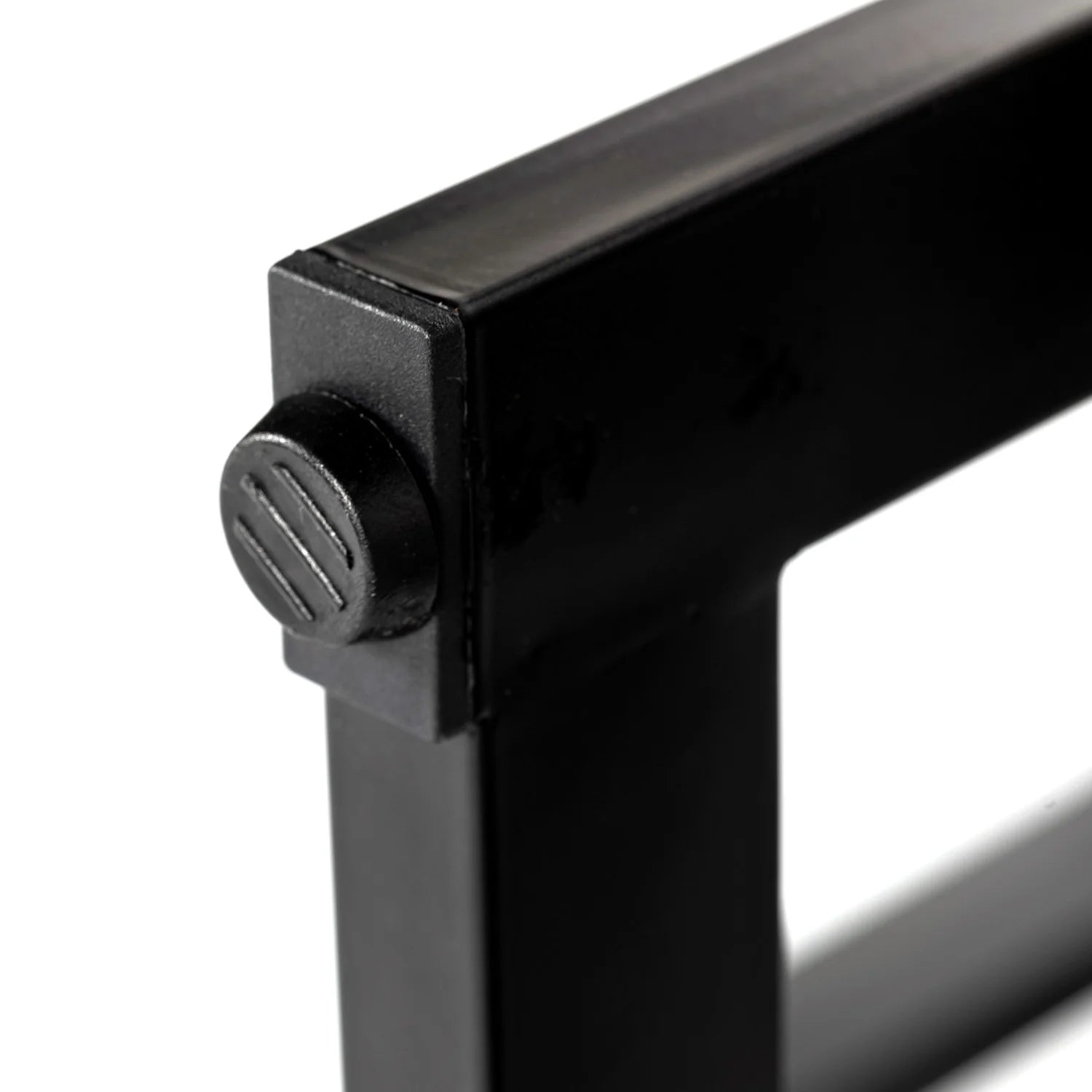 Homycasa Modern Glass Dining Table with Black Metal Legs