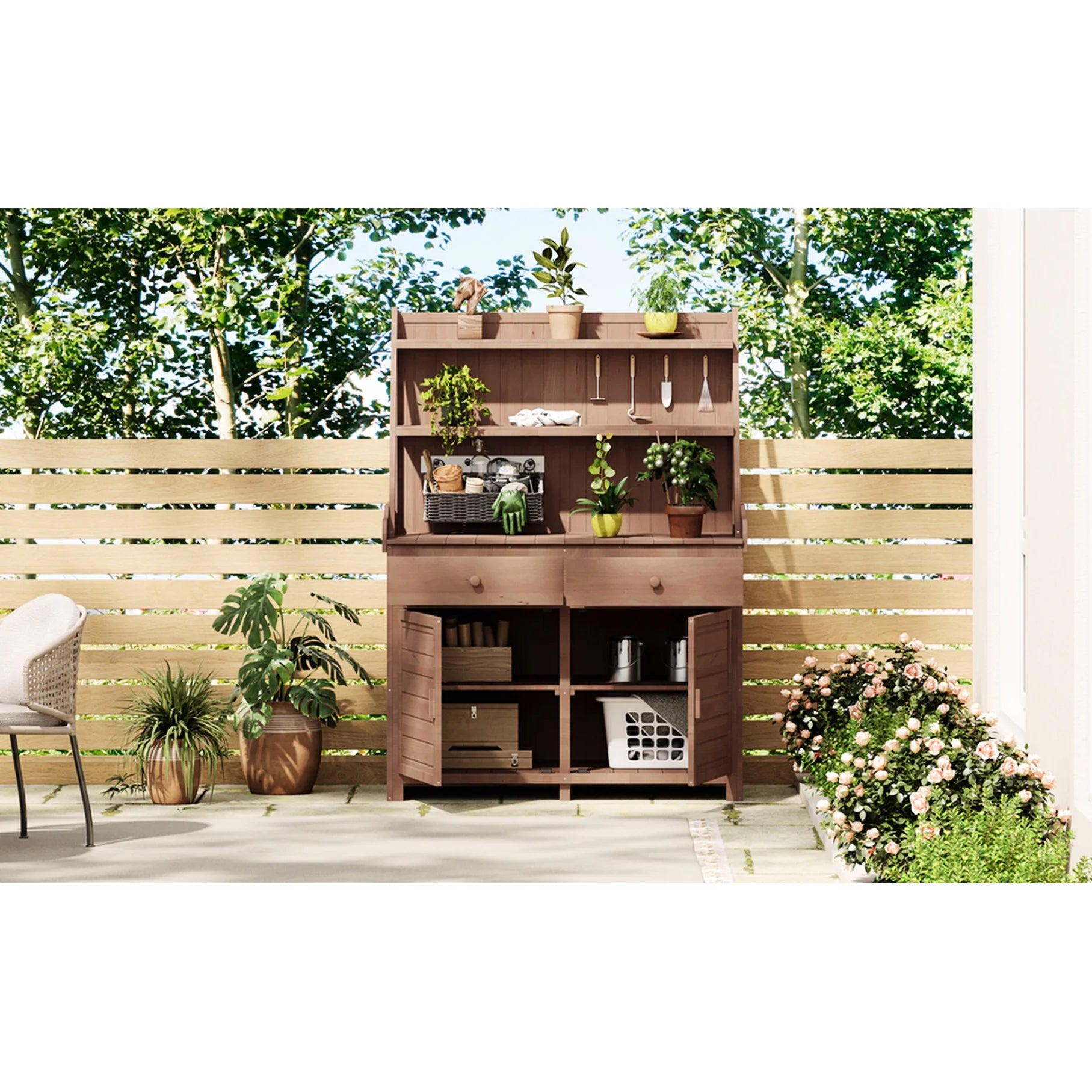 Walnut Cabinet With 6 Shelves, Adjustable Glass & Mirrored Back Design Shelf Lighted Corner Curio Shelves In