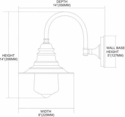 Elk Home 9-Inch Wide Insulator Glass Sconce. Transitional-Oiled Bronze