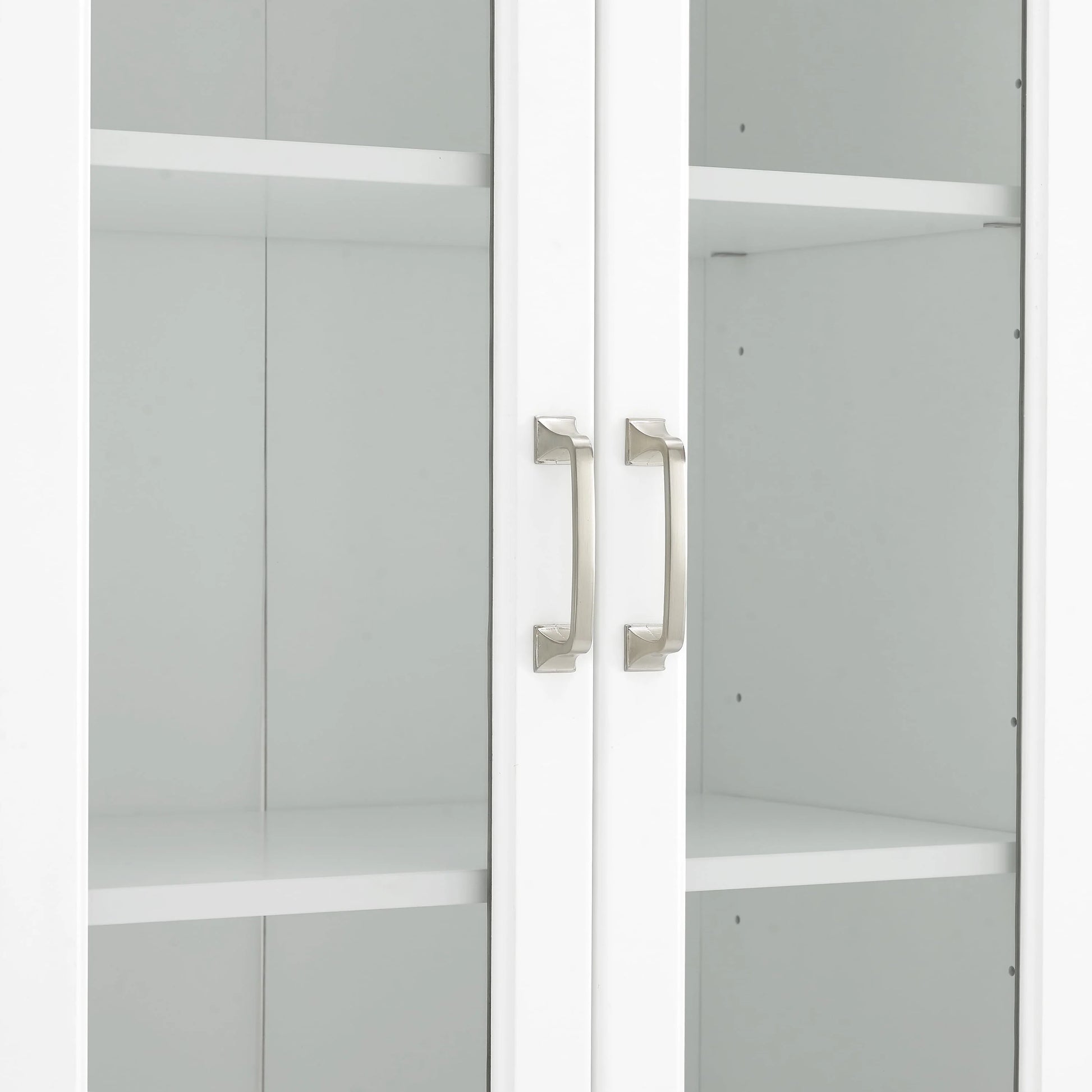 Crosley Brands Stanton 2Pc Glass Door Pantry Set White - 2 Pantries