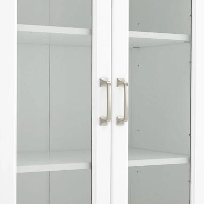 Crosley Brands Stanton 2Pc Glass Door Pantry Set White - 2 Pantries