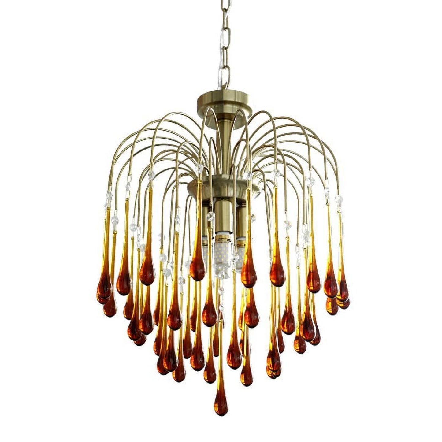 Arturesthome Italian Retro Water Drop French Snot Lamp Light Luxury Glass Chandelier
