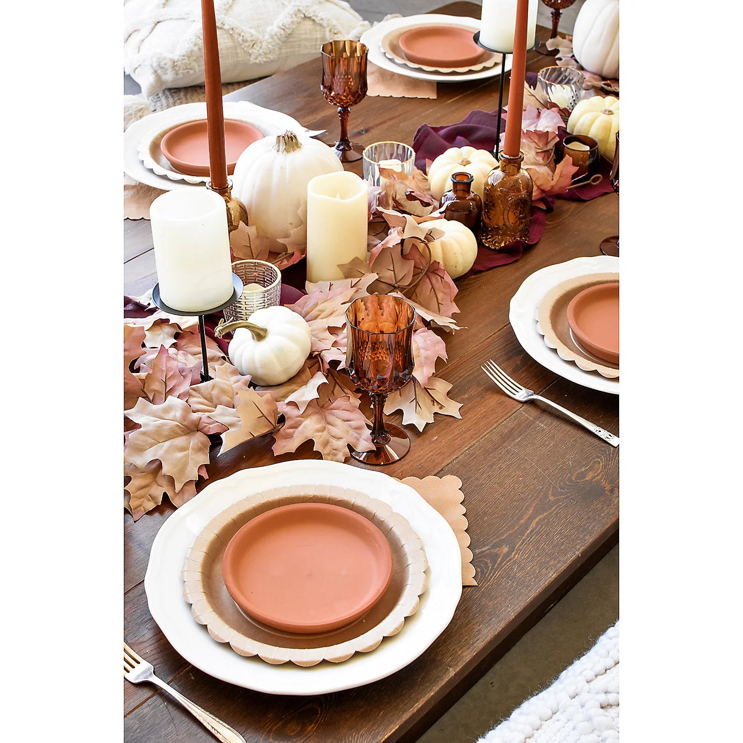 Fun Express Bulk 48 Count Amber Patterned Wine Glasses
