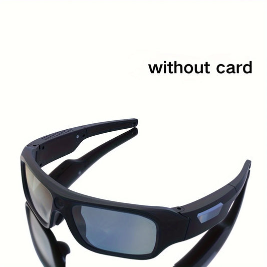 4K Camera Glasses - UHD Sports Action Cam with 64GB Card, 2-Hour Recording for Cycling, Motorcycle & Fishing, Hands-Free Body Camera (Black)