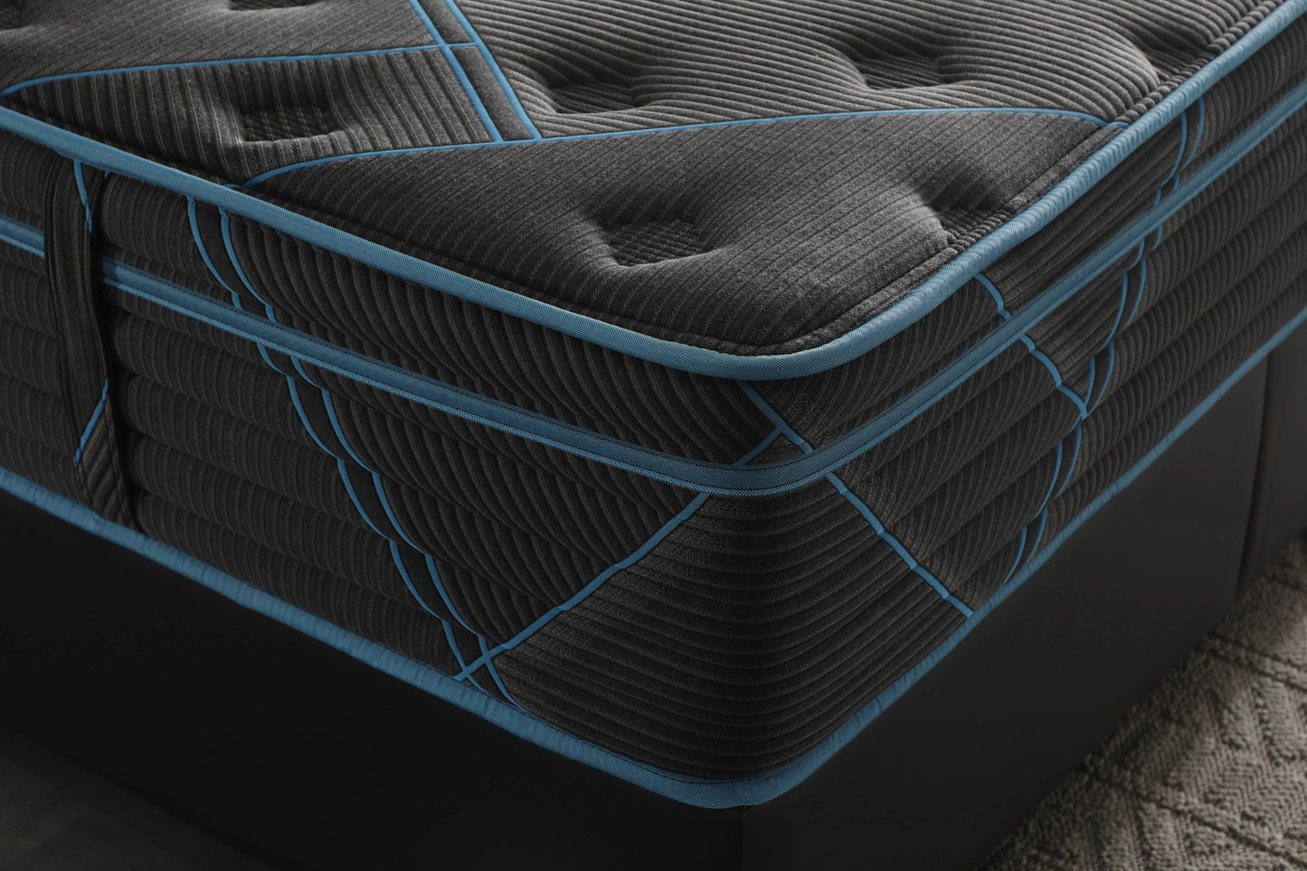 Ottomanson Twin 13" Eurotop Hybrid Mattress, Medium-Firm Memory Foam, Fiberglass-Free, Bed in a Box
