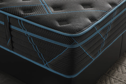 Ottomanson Twin 13" Eurotop Hybrid Mattress, Medium-Firm Memory Foam, Fiberglass-Free, Bed in a Box