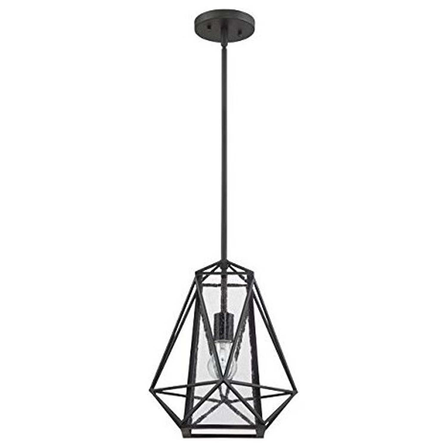1-Light Melody Cage Glass Pendant
