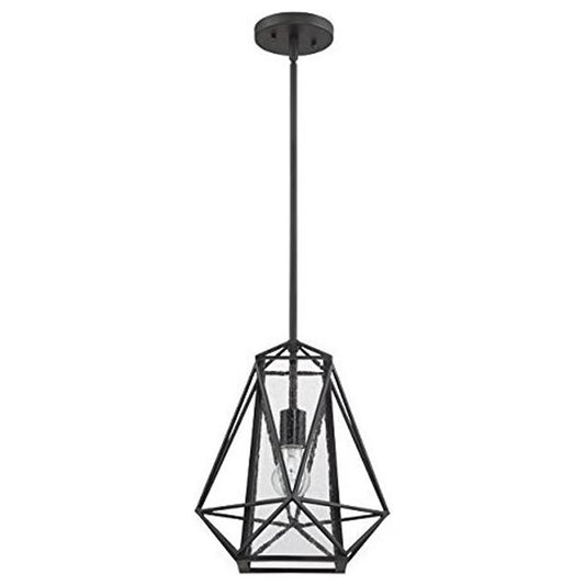 1-Light Melody Cage Glass Pendant