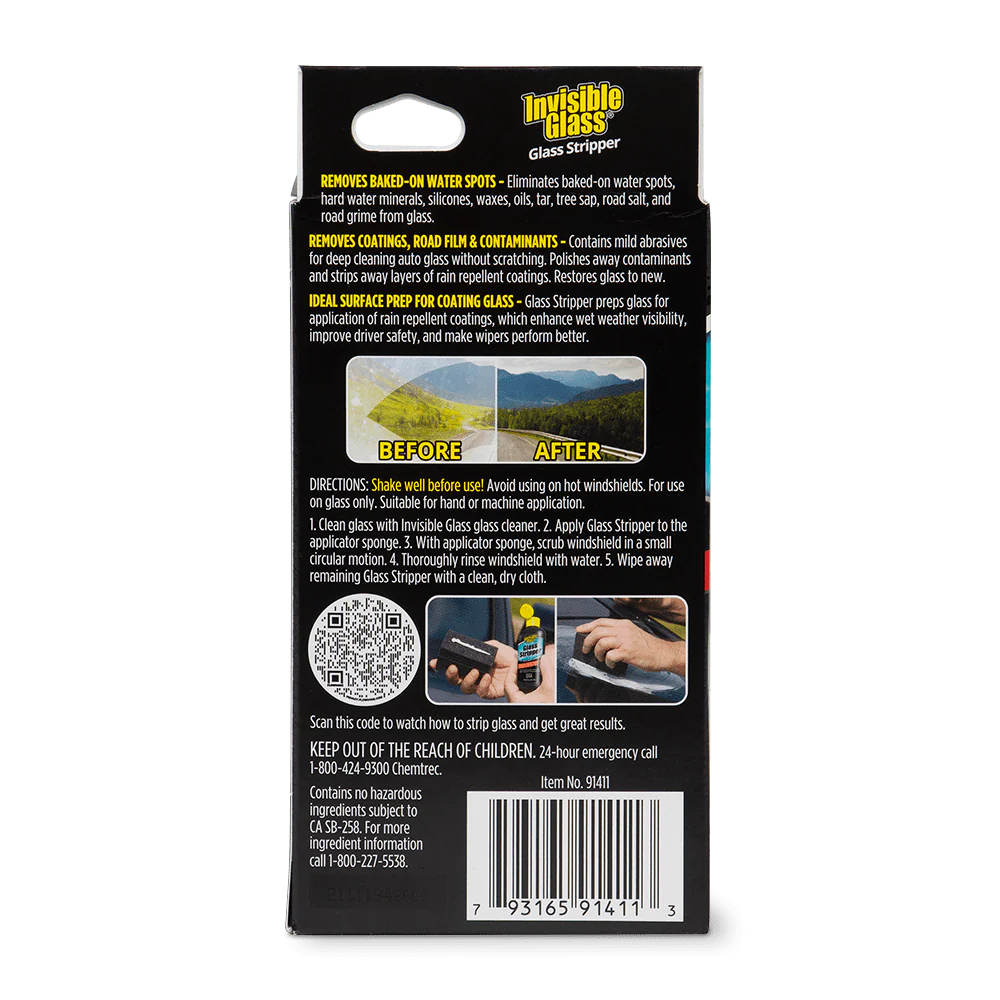 Stoner Invisible Glass 91411 Glass Stripper Water Spot Remover Kit - 3.38 Ounce