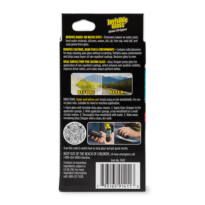 Stoner Invisible Glass 91411 Glass Stripper Water Spot Remover Kit - 3.38 Ounce