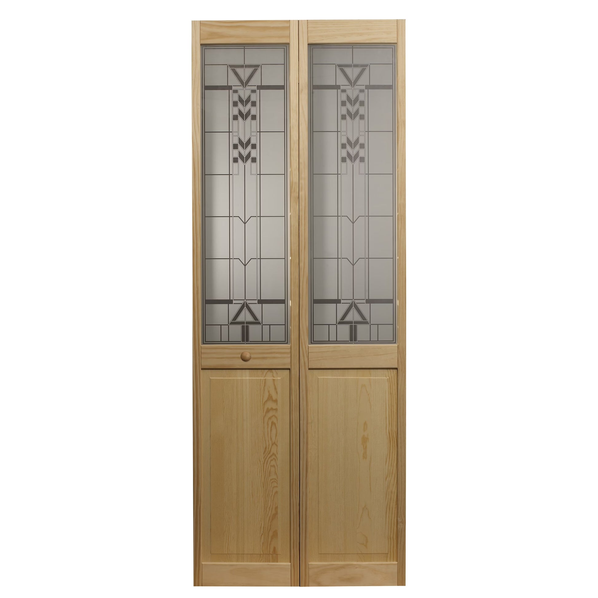 AWC Model 147 Sedona Glass Bifold Door 30"wide x 80"high Unfinished Door