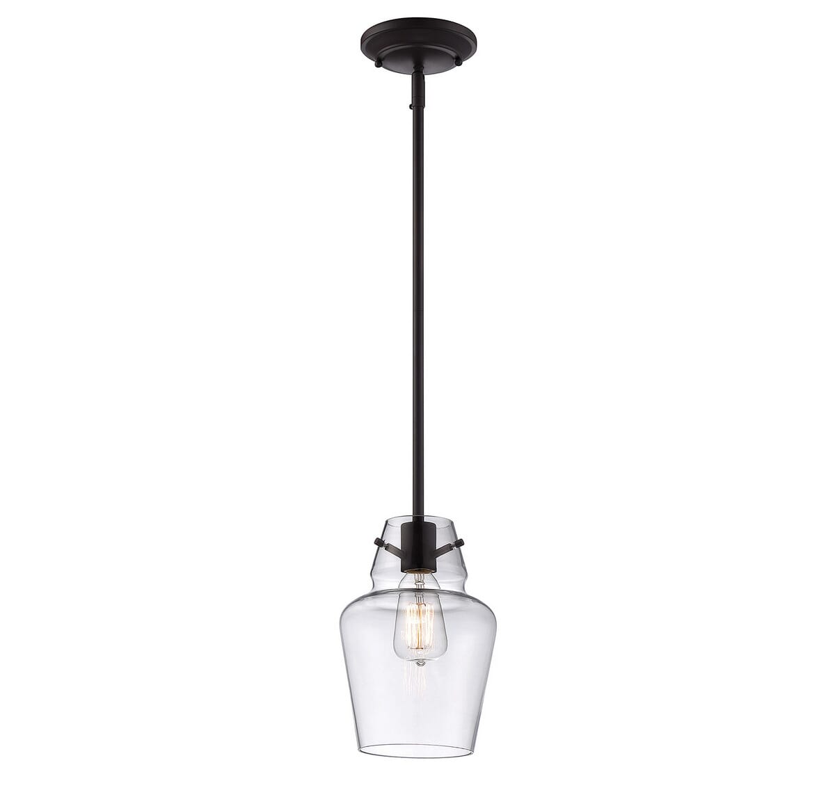 Savoy House Glass Filament Mini Pendant in English Bronze - 7-4134-1-13