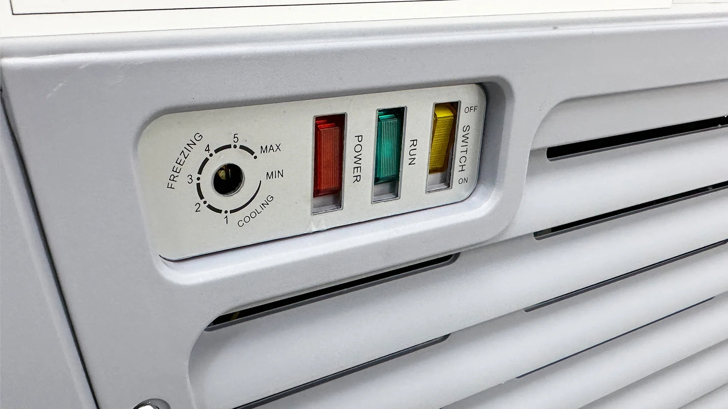 NSF 60 in. W 11.7 Cu. ft. Commercial Freezer, Curved Glass Door Display Chest Freezer in White