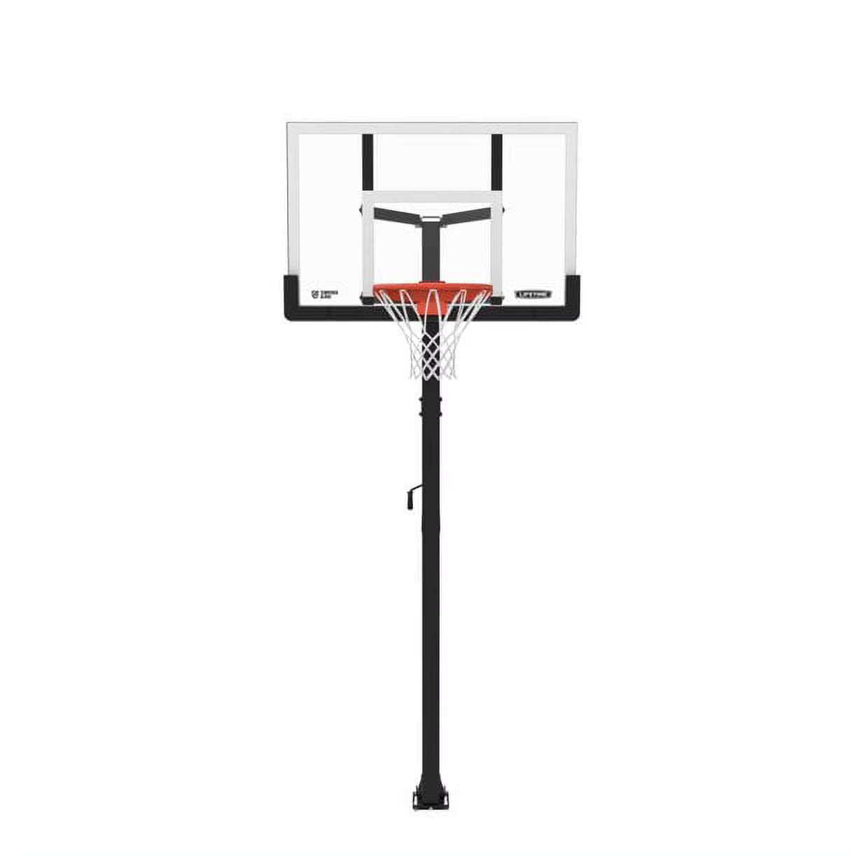 Lifetime Adjustable Height 50" x 33" Tempered Glass Basketball System