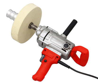 PreAsion Glass Scratch Removal Machine Glass Wool Felt Polisher Buffing Wheel for Glass Remove Scratches 220V