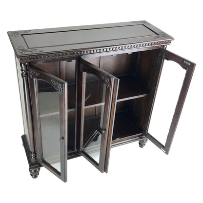 Wayborn Home Furnishings JC010W 39.5 x 39 x 14 in. Glass Door Cabinet - White