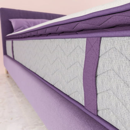 Twin Size Mattress, Serweet 10 inch 5-Zone Pocket Innersprings Pillow Top Mattress, Fiberglass-Free with CertiPUR-US Certified Memory Foam, Plush Yet Supportive