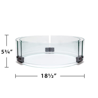 TIKI Brand 18.5 Inch Propane Glass Surround