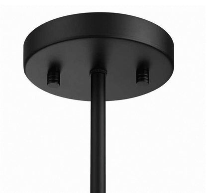 OVE Decors Joakim 5-Light Chandelier With Black Finish Metal Glass Dome