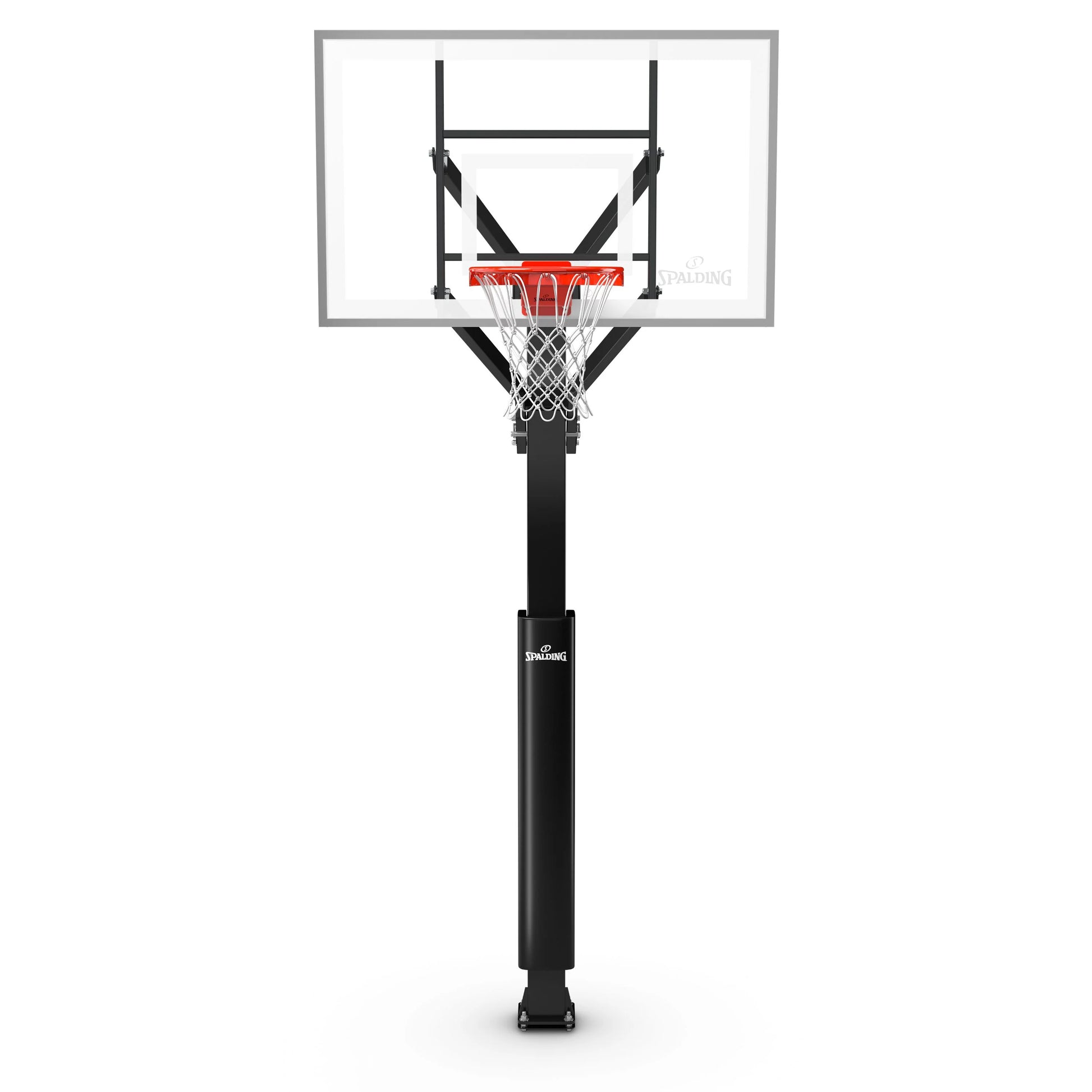 Spalding "888?" Series 60 In. Tempered Glass In-Ground Basketball Hoop