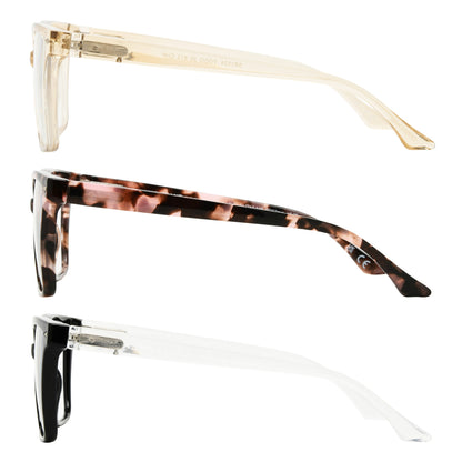 Design Optics by Foster Grant #813 Oversized Square Reading Glasses, 3-pack