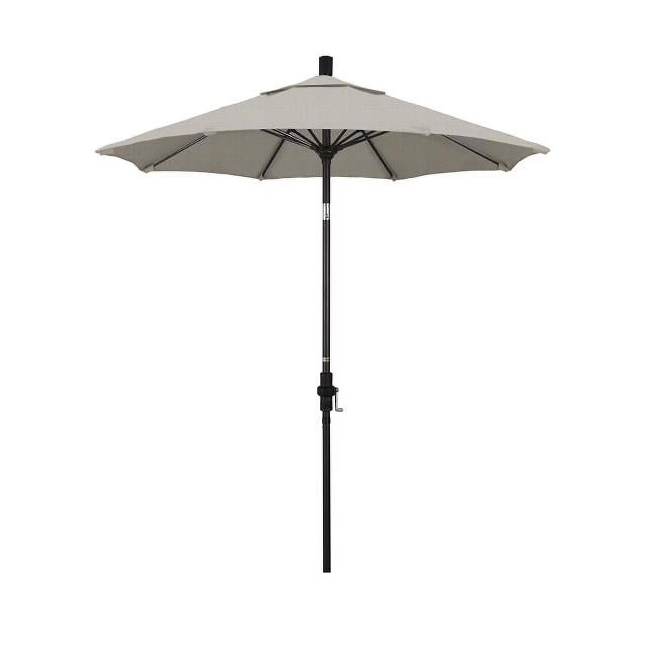 California Umbrella Sun Master Series Patio Market Umbrella in Olefin with Aluminum Pole Fiberglass Ribs Collar Tilt Crank Lift