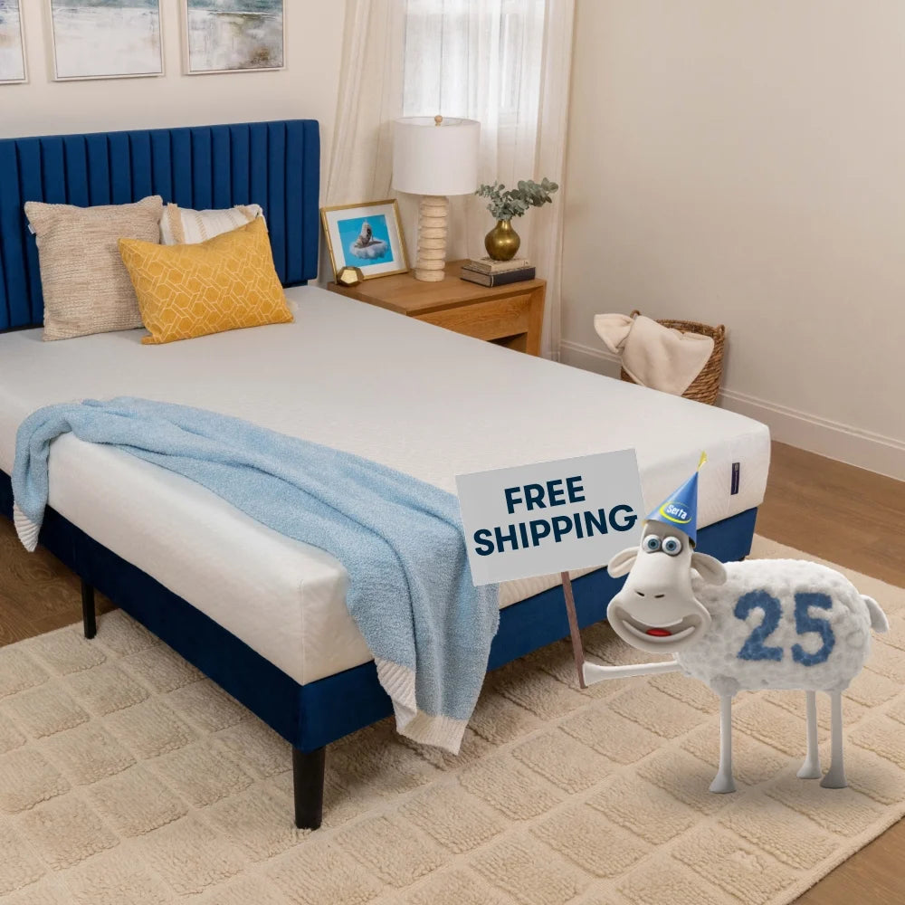 (2 pack) Serta 10" Medium Gel Memory Foam Cooling Queen Tight Top Mattress - Fiberglass Free