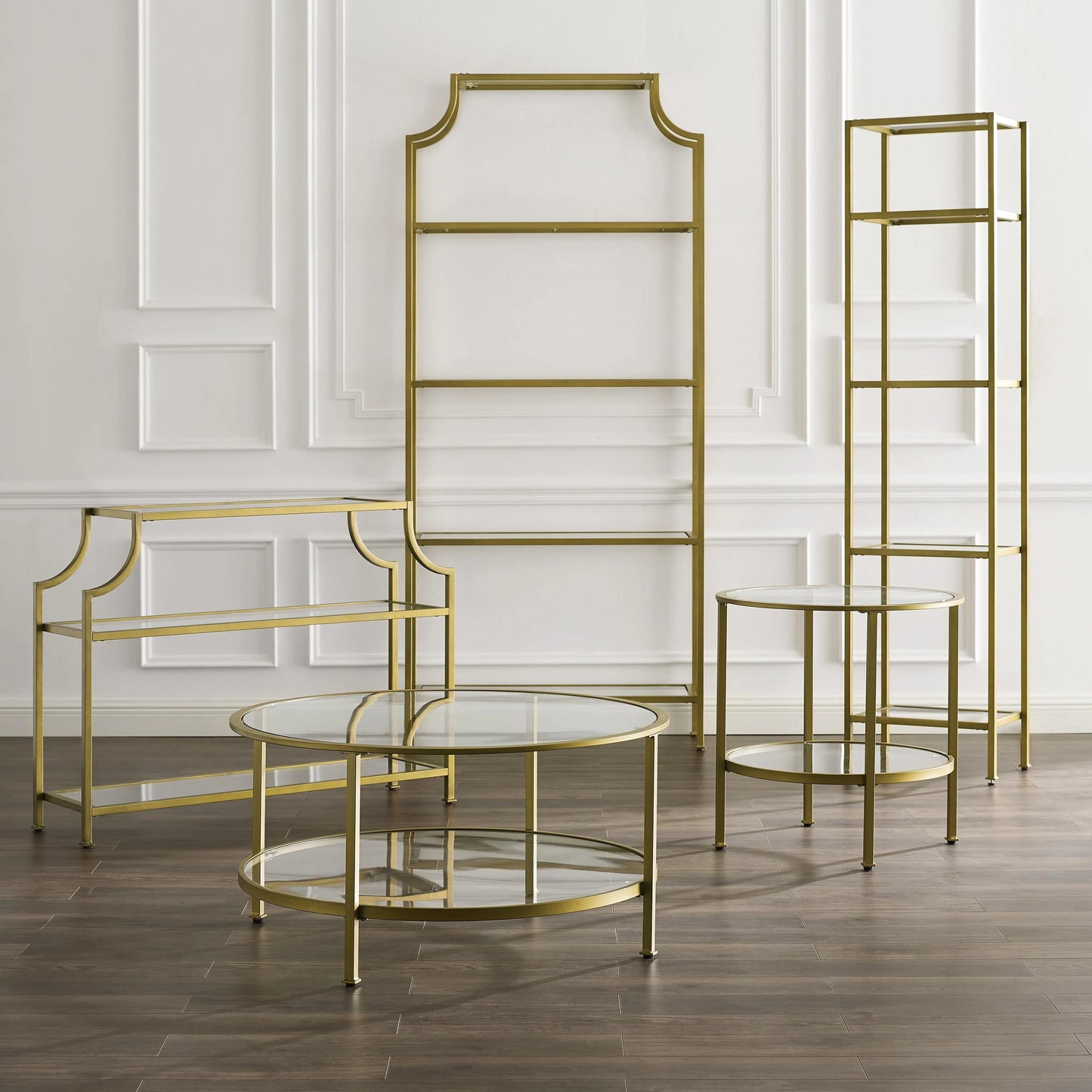 Crosley Furniture Aimee Glass Console Table